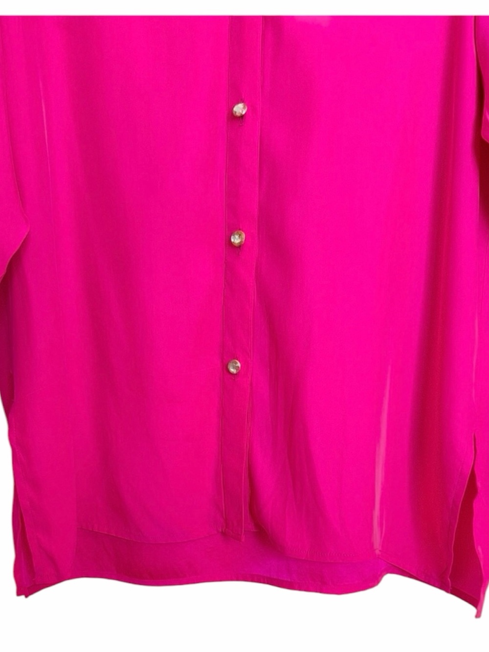 Vintage 100% Silk Beaded Fringe Western Shirt. Size 4. - Picture 5 of 9